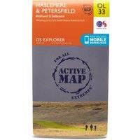 Ordnance Survey Explorer Active OL33 Haslemere & Petersfield Map, Orange