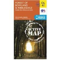Ordnance Survey Explorer OL 41 Active D Forest of Bowland Map, D/D