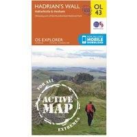 OS Explorer ACTIVE OL43 Hadrians Wall (OS Explorer Map) by Ordnance Survey Book