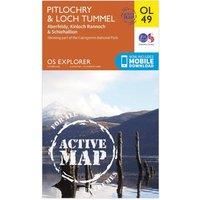 OS Explorer ACTIVE OL49 Pitlochry & Loch Tummel (OS Explorer Map Active)