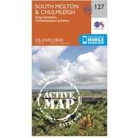 Ordnance Survey Explorer Active 127 South Molton & Chulmleigh Map With Digital Version