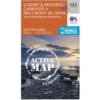 Cardiff and Bridgend/Caerdydd a Phen-y-Bont Ar Ogwr 9780319470237 | Brand New