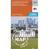 OS Explorer Map Active (161) London South, Westminster, Gr... by Ordnance Survey