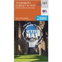 Ordnance Survey Explorer Active 167 Thornbury, Dursley & Yate Map With Digital Version, Orange
