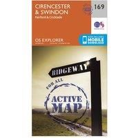OS Explorer Map Active (169) Cirencester and Swindon, Fairford and Cricklade (OS Explorer Active Map)
