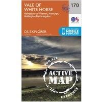 Ordnance Survey Explorer Active 170 Abingdon, Wantage & Vale of White Horse Map With Digital Version, Orange/D