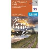 Chiltern Hills East Map | Weatherproof | High Wycombe, Maidenshead & Rickmansworth | Ordnance Survey | OS Explorer Active Map 172 | England | Walks | Hiking | Maps | Adventure