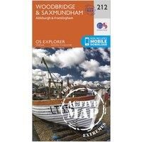 Woodbridge & Saxmundham Map | Weatherproof | Aldeburgh & Framlingham | Ordnance Survey | OS Explorer Active Map 212 | England | Walks | Hiking | Maps | Adventure