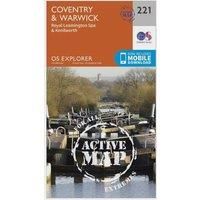 Coventry & Warwick Map | Weatherproof | Royal Leamington Spa & Kenilworth | Ordnance Survey | OS Explorer Active Map 221 | England | Walks | Hiking | Maps | Adventure