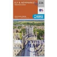 Ordnance Survey Explorer Active 226 Ely & Newmarket Map With Digital Version, Orange