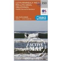 Ordnance Survey Explorer Active 253 Lleyn Peninsula West Map With Digital Version, Orange