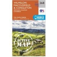 Wilmslow, Macclesfield & Congleton Map | Weatherproof | Altrincham, Knutsford & Sandbach | Ordnance Survey | OS Explorer Active Map 268 | England | Walks | Hiking | Maps | Adventure