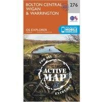 Ordnance Survey Explorer Active 276 Bolton, Wigan & Warrington Map With Digital Version, Orange