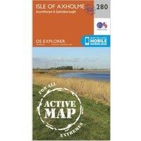Ordnance Survey Explorer Active 280 Isle of Axholme, Scunthorpe & Gainsborough Map With Digital Version, Orange/D