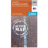 Ordnance Survey Explorer Active 283 Louth & Mablethorpe Map With Digital Version