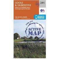 Ordnance Survey Explorer Active 291 Goole & Gilberdyke Map With Digital Version, Orange