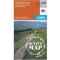 Nidderdale Map | Weatherproof | Fountains Abbey, Ripon & Pateley Bridge | Ordnance Survey | OS Explorer Active Map 298 | England | Walks | Hiking | Maps | Adventure