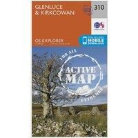 Ordnance Survey Explorer Active 310 Glenluce & Kirkcowan Map With Digital Version, Orange