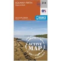 OS Explorer Map Active (314) Solway Firth, Wigton and Silloth (OS Explorer Active Map)