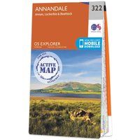 Ordnance Survey Explorer Active 322 Annandale Map With Digital Version, Orange