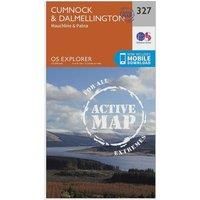 Ordnance Survey Explorer Active 327 Cumnock & Dalmellington Map With Digital Version, Orange