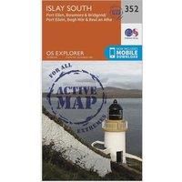 Ordnance Survey Explorer Active 352 Islay South Map With Digital Version, Orange