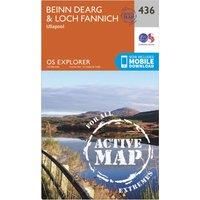 OS Explorer Map Active (436) Beinn Dearg and Loch Fannich (OS Explorer Active Map)