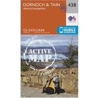 Ordnance Survey Explorer Active 483 Dornoch & Tain Map With Digital Version, Orange