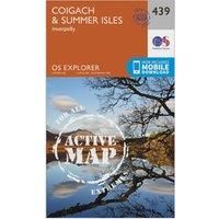 Ordnance Survey Explorer Active 439 Coigach & Summer Isles Map With Digital Version, Orange