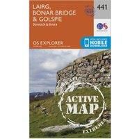 Explorer Active 441 Lairg, Bonar Bridge & Golspie Map With Digital Version, Orange