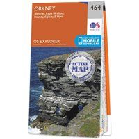 OS Explorer Map Active (464) Orkney - Westray, Papa Westray, Rousay, Egilsay and Wyre (OS Explorer Active Map)