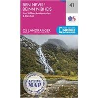Landranger Active (41) Ben Nevis, Fort William & Glen Coe: 041 (OS Landranger Active Map)