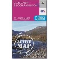 Landranger Active (42) Glen Garry & Loch Rannoch (OS Landranger Active Map)