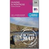 Landranger Active (54) Dundee & Montrose, Forfar & Arbroath (OS Landranger Map)