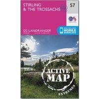 Landranger Active (57) Stirling & The Trossachs: 057 (OS Landranger Active Map)