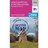 Landranger Active (152) Northampton, Milton Keynes,Buckingham & Daventry (OS Landranger Map)