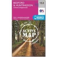 Landranger Active (153) Bedford, Huntingdon, St. Neots & Biggleswade (OS Landranger Active Map)