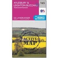 Landranger Active (165) Aylesbury, Leighton Buzzard, Thame & Berkhamstead (OS Landranger Map)