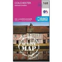 Ordnance Survey Landranger Active 168 Colchester, Halstead & Maldon Map With Digital Version, Pink