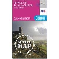 Plymouth & Launceston, Tavistock & Looe by Ordnance Survey (Sheet map, 2016)