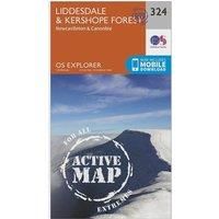Ordnance Survey Explorer Active 324 Liddersdale & Kershope Forest Map With Digital Version, Orange