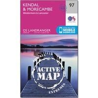 OS Landranger Active Map 97 Kendal & Morecambe