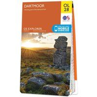 Dartmoor OS Explorer Active map OL28 Dartmoor