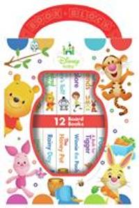 Disney Baby - Winnie the Pooh - My First Library Board Book Block 12-Book Set - Pi Kids