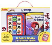 Marvel Spider-man - Spidey and His Amazing Friends- Me Reader Jr. Electronic Reader and 8 Sound Book Library - PI Kids: Me Reader Jr: 8 Board Books and Electronic Reader