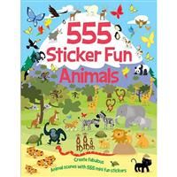 555 Sticker Fun - Animals Activity Book - Mayes, Susan