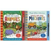 Roars and Claws - Animals, Mess Free Activity Book (Magic Water Colouring)