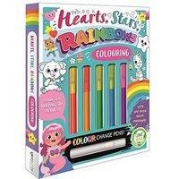 Hearts, Stars, Rainbows Colouring (Book and Pen Set) by Igloo Books Ltd