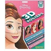 Disney Princess: 3D Posters (Scan the QR code to see how to create your own wall art!)