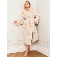 Jim Jam The Label Neutral Ribbed Dressing Gown - Cream